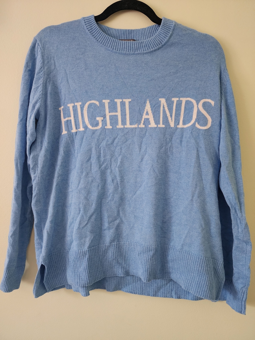 Alashan Cashmere Blue "Highlands" Crewneck Sweater